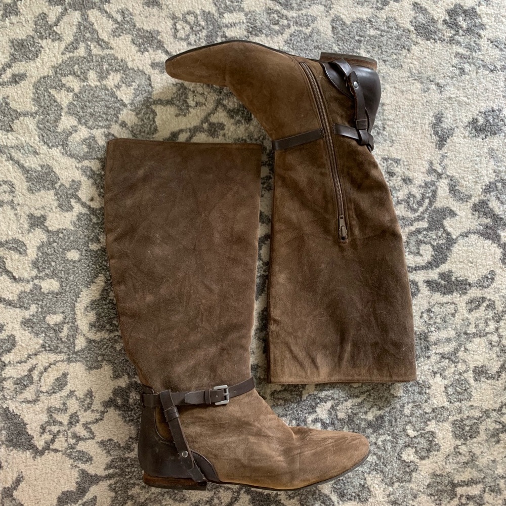 Knee high riding boots